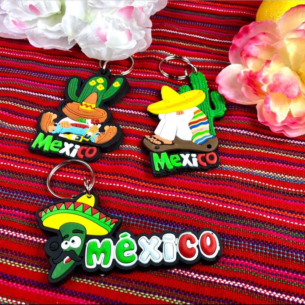 3 MEXICO INSPIRED KEYCHAINS